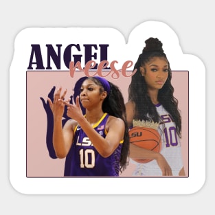 signature angel reese style Sticker